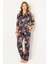 Doğal Viskon Soft Yumuşak Düğmeli Pijama Takımı 1