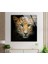 Leopar Cam Duvar Tablosu 2