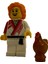 Orjinal LEGO Minifigür Ninja Kız & Kahverengi Tavuk 1