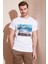 Baskılı Bisiklet Yaka % 100 Pamuklu Slim Fit T Shirt Erkek T Shirt 541YELKEN24 1
