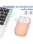 Akülü Kablosuz Fare, Metal 2.4g Sessiz Kablosuz Fotoelektrik Pc Ergonomik Fare (Altın) (Yurt Dışından) 3