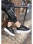 Tomiross-Carol Kadın Siyah Beyaz Poli Taban Bağcıklı Spor Sneaker Ayakkabı CRL-2810 3