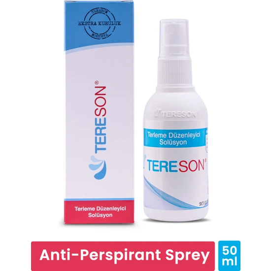 Tereson El Ayak Koltuk Altı Terleme Önleyici ve Ter Kokusuna Karşı Koruma Antiperspirant Sprey 50 ml