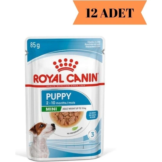 Royal Canin® Puppy Mini Gravy Yavru Köpek Yaş Maması 85 Gr*12
