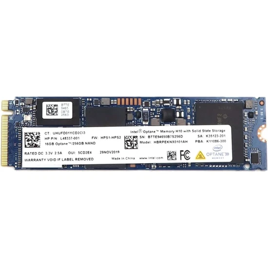 Intel Optane HBRPEKNX0101AH 256GB  M.2 Nvme 22-80 SSD