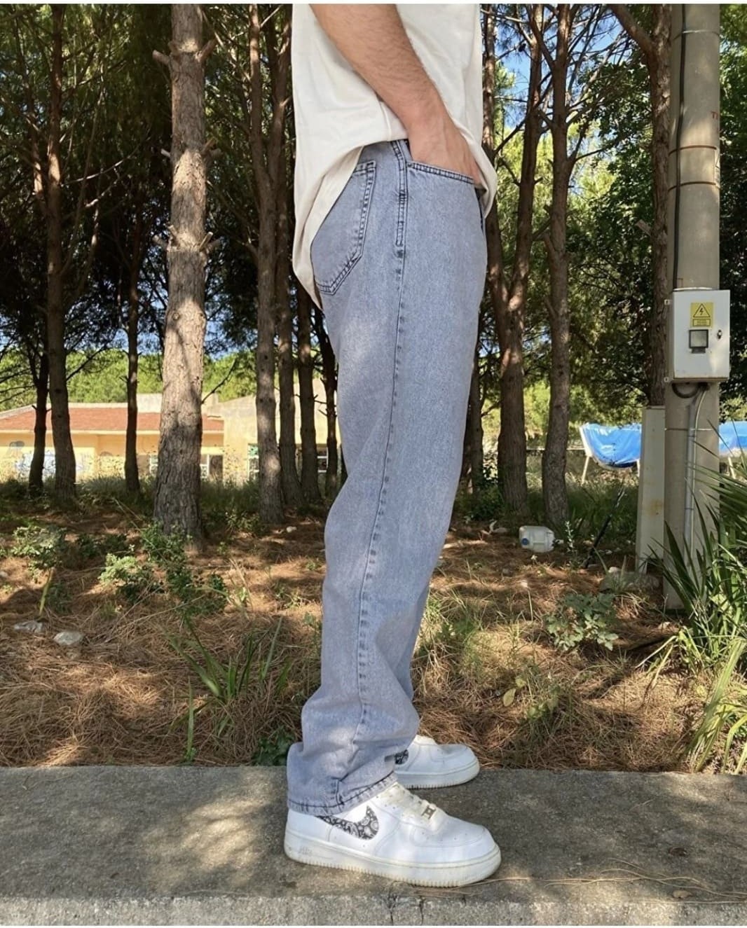 Kaizer Denim Buz Mavi Baggy Pantolon görsel 3