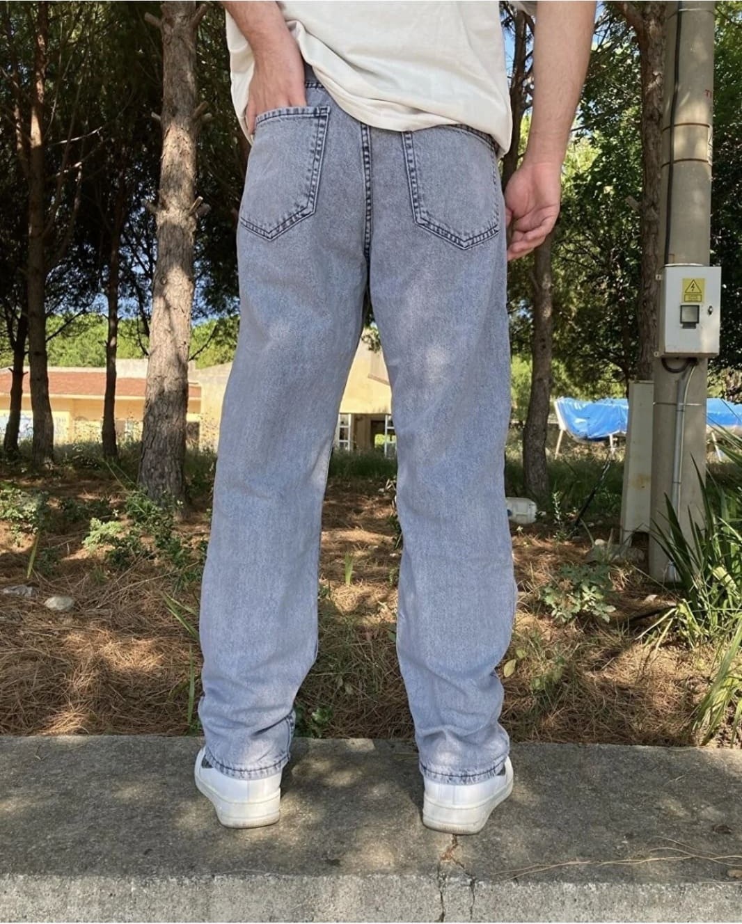 Kaizer Denim Buz Mavi Baggy Pantolon görsel 4