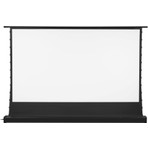 Codegen Taşınabilir Portatif Elektrikli Pull Up Floor Screen Projeksiyon Perdesi 212x123 cm Siyah PEX-200