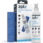 Zolx Ekran Temizleme Seti 250ml (MİKROFİBER BEZ HEDİYE) Tv, Bilgisayar, Notebook, Monitör, Gözlük, Tablet, Telefon Temizleme Seti