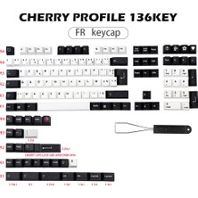 Decisive Fransa Düzeni Yazı Tipi Pbt Klavye Tuş Kiraz Profil Boya Subb Mx Anahtarları Için Keycaps Ansı Strafe K65 K70 G710 + Anahtar (Yurt Dışından)