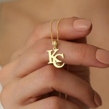 Nox Jewelry 925 Ayar Gümüş Iki Harf Kolye