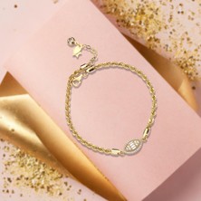 ÇGK KUYUMCULUK Baget Halat Zincir Altın Bileklik CGKBLK0070