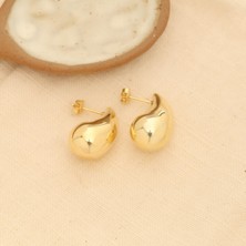 Nox Jewelry 925 Ayar Gümüş Bottega Italyan Gözyaşı Damlası Küpe