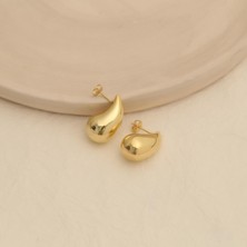 Nox Jewelry 925 Ayar Gümüş Bottega Italyan Gözyaşı Damlası Küpe