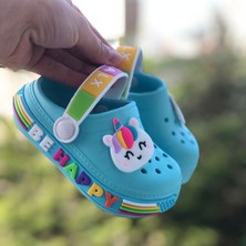 Calx Kız Çocuk Crocks Kaydırmaz Taban Sandalet - Terlik , Kreş ve Anaokulu Için Uygun ,deniz Havuz Terliği