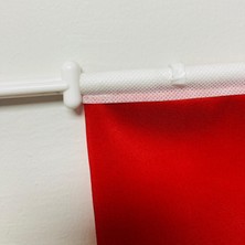 Asya Bayrak 2'li Plastik Oto Fors- Konvoy Türk Bayrağı