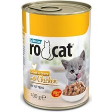 ROCAT Tavuklu Yetişkin Kedi Konservesi 400 gr x 24 Adet