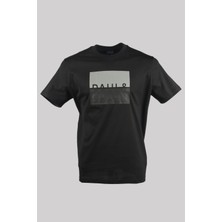 Paul & Shark  Erkek Marka Logolu Pamuklu Normal Kalıp Günlük Siyah T-Shirt 24411050-011