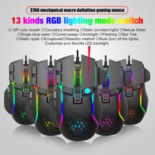 Decisive Bilgisayar Pc Oyun Fareleri USB Fare, 13 Rgb Arkadan Aydınlatmalı Işık, 12800 Dpı, Dizüstü Bilgisayar Için Ergonomik Tak Çalıştır Oyun Faresi (Yurt Dışından)