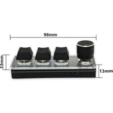 Decisive Tuşlu Kablosuz Özelleştirilebilir Klavye 2.4g USB 2 Mod Çok Fonksiyonlu Taşınabilir Çalışırken Değiştirilebilir Tuşlar (Yurt Dışından)