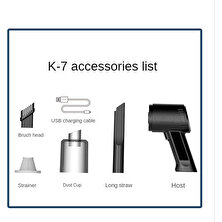 Decisive K7 Araba Elektrikli Süpürge 9000PA Süper Emiş Ev Taşınabilir Kablosuz Şarj El Klavye Elektrikli Süpürge 120W-B (Yurt Dışından)