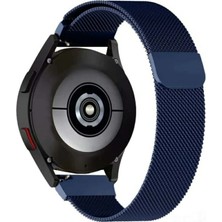 FirstModel 22 mm Universal Mıktatıslı Hasır Metal Kordon Lacivert