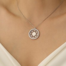 Nox Jewelry 925 Ayar Gümüş Kişiye Özel Isim Yazılı Kalp Desenli Kolye