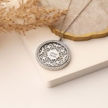 Nox Jewelry 925 Ayar Gümüş Kişiye Özel Isim Yazılı Kalp Desenli Kolye