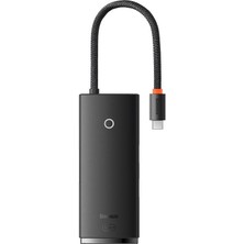 Baseus Lıte Sıyah 6ın1 Typec Hub Çıkış:2xusb 1xtypec 1xhdmı 1xmi̇crosd 1xsd Gi̇ri̇ş:typec WKQX050101