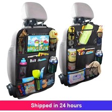 Cdwishbest 2 Adet 1 Adet Araba Arka Koltuk Organizatör Çocuklar Araba Arka Koltuk Kılıfı Koruyucu Dokunmatik Ekranlı Tablet Tutucu Oyuncaklar Için Cepli Kick Paspaslar (Yurt Dışından)