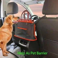Cdwishbest B Büyük Kapasiteli Araba Koltuğu Net Cep Çanta Çanta Tutucu Çanta Organizatör Depolama Pet Net Bariyer Arka Koltuklar Arasında Köpek Kılıfı (Yurt Dışından)
