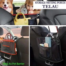 Cdwishbest B Büyük Kapasiteli Araba Koltuğu Net Cep Çanta Çanta Tutucu Çanta Organizatör Depolama Pet Net Bariyer Arka Koltuklar Arasında Köpek Kılıfı (Yurt Dışından)