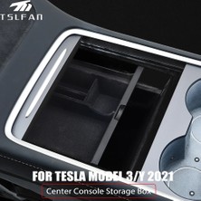 Cdwishbest 3 Adet Abs Tesla Model 3 Model Y Için Konsol Kol Dayama Saklama Kutusu Akın Merkezi Kontrol Organizatör Konteyner Araba Aksesuarları Girin (Yurt Dışından)