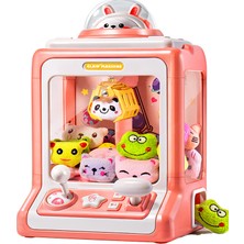 Love Home Çocuk Pençe Makinesi, Sevimli Klipsli Bebek Mini Makinesi, Küçük Ev Kız Oyuncağı, Ücretsiz 30 Bebek, 10 Gashapon Güç Kaynağı Kablosu (Yurt Dışından)