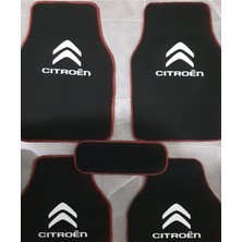Gökas Auto Citroen Logolu Siyah Çift Katlı Halı Paspas Seti