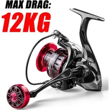 Tlg Shop Hk Tarzı 2000 Serisi Hfbırdg Balıkçılık Reel Max Sürükle 12KG Metal Makara Yüksek Hızlı Sazan Balıkçılık Reel G Deniz Tuzlu Su Makarası (Yurt Dışından)