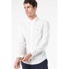 Dockers Refined Poplin Beyaz Gömlek
