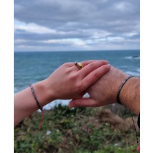 DD Jewelry Çift Mors Alfabesi Hematit Bileklik