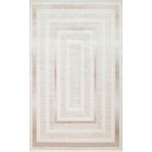 Eko Halı Mahal MHL13 Cream Beıge Modern Desenli Yüksek Kalite Sık Dokuma 120 Tarak Ipek Halı