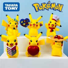 Avatarskyti Yeni 6 Stilleri Pokemon Pikachu Psyduck Squirtle Jigglypuff Bulbasaur Kawaii Anime Figürleri Oyuncak Modeli Pokémon Çocuklar Hediye (Yurt Dışından)