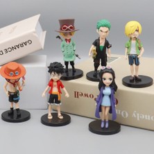 Avatarskyti 6 Adet/takım Anime Tek Parça Aksiyon Figürü Pvc Yeni Aksiyon Koleksiyon Model Süslemeleri Bebek Çocuk Oyuncakları Noel Hediyesi Için (Yurt Dışından)