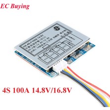 Avatarskyti 4s 100A 14.8V/16.8V Li-Ion Lityum 18650 Pil Aşırı Şarj ve Aşırı Deşarj Korumalı Bms Pcm Koruma Kartı (Yurt Dışından)