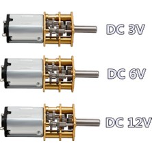 Avatarskyti Dc 3 V/6 V/12 V N20 Mini Mikro Metal Dişli Motor Dişli Çarklı Dc Motorlar 15/30/50/60/100/200/300/500/600/1000RPM 3D Parçaları (Yurt Dışından)