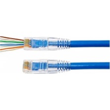 Wiberc Yeni Nesil Jak Cat5/cat6 RJ45 Konnektör 100 Lü Paket