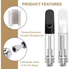 Decisive 1.0ml Cam Seramik Için 10 Adet Boş Depolama Kartuşu Doldurulması Kolay (Yurt Dışından)