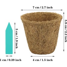 Decisive 48 Paket Saksı Biyobozunur Bitki Etiketleri Çiçek ve Fidanlar Için Mini Saksılar (Yurt Dışından)