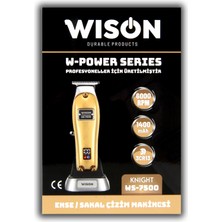 WISON RenkStore W-Power Serisi WS-7500 Profesyoneller İçin Salon Tipi Saç Sakal Ense Çizim Tıraş Makinesi