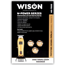 WISON RenkStore W-Power Serisi WS-7500 Profesyoneller İçin Salon Tipi Saç Sakal Ense Çizim Tıraş Makinesi