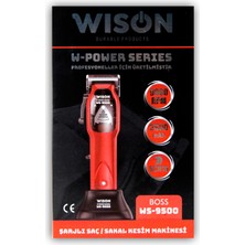 WISON W-Power Serisi WS-9500 Profesyonel Yüksek Hız 9000 Rpm 2500 Mah 8 Taraklı Tıraş Makinesi