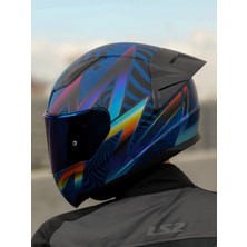 LS2 Rapıd 2 Race Optık Mat Mavi-Mor Kask